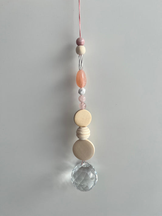 Lichtfänger „Pur“ aus Edelstein und Holz